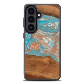 Drevený kryt na mobil so živicou Samsung Galaxy S26 - Planéta - Saturn