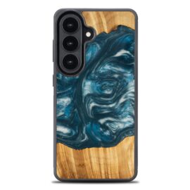 Drevený kryt na mobil so živicou Samsung Galaxy S26 - 4 živly - vzduch