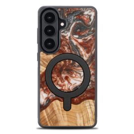 Drevený kryt na mobil so živicou Samsung Galaxy S26 - Planéta - Venuša s MagSafe
