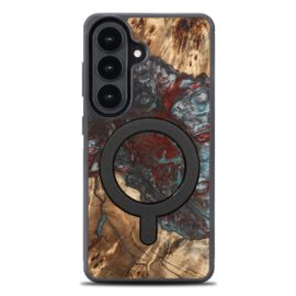 Drevený kryt na mobil so živicou Samsung Galaxy S26 - Planéta - Pluto s MagSafe