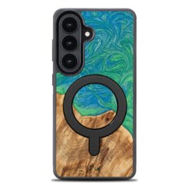Drevený kryt na mobil so živicou Samsung Galaxy S26 - Neons - Tokyo s MagSafe