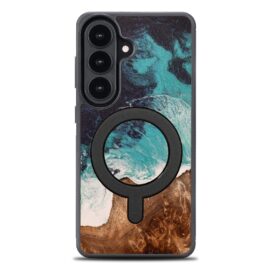 Drevený kryt na mobil so živicou Samsung Galaxy S26 - Dream Island s MagSafe