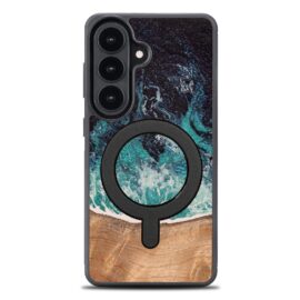 Drevený kryt na mobil so živicou Samsung Galaxy S26 Plus - Dream Island s MagSafe