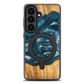 Drevený kryt na mobil so živicou Samsung Galaxy S26 Plus - 4 živly - vzduch s MagSafe