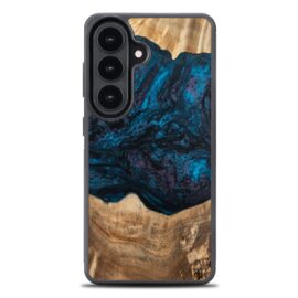 Drevený kryt na mobil so živicou Samsung Galaxy S26 Plus - Planéta - Neptun