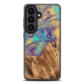 Drevený kryt na mobil so živicou Samsung Galaxy S26 Plus - Planéta - Merkur