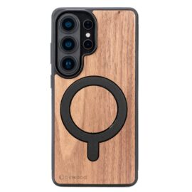 Drevený kryt na mobil Samsung Galaxy S26 Ultra Americký orech s MagSafe