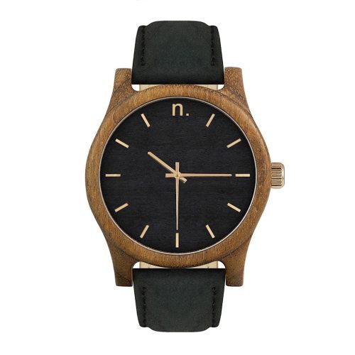 Pánske drevené hodinky Classic - Čierno zlaté
